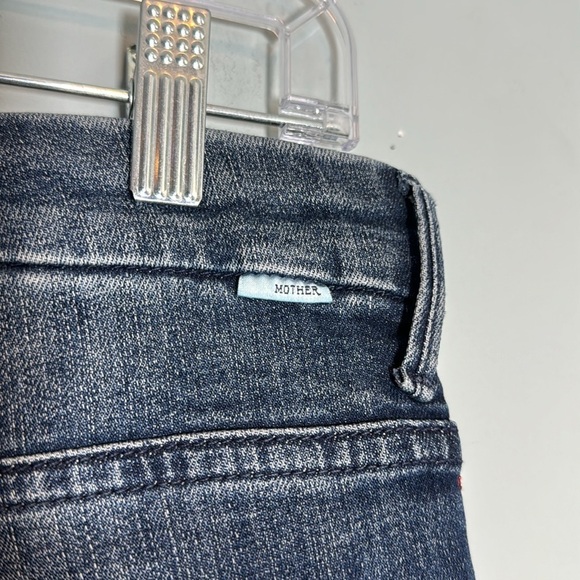 MOTHER High Waisted Looker Here Kitty, Kitty Glitter Racer Stripe Jeans 28 - Picture 9 of 13